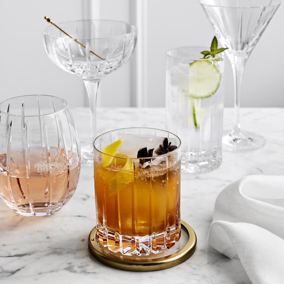 Dorset Crystal Double OldFashioned Glass Williams Sonoma AU